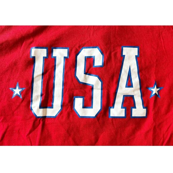 Spirit of America Red USA Short Sleeve T-Shirt Womens Size M - Picture 2 of 6